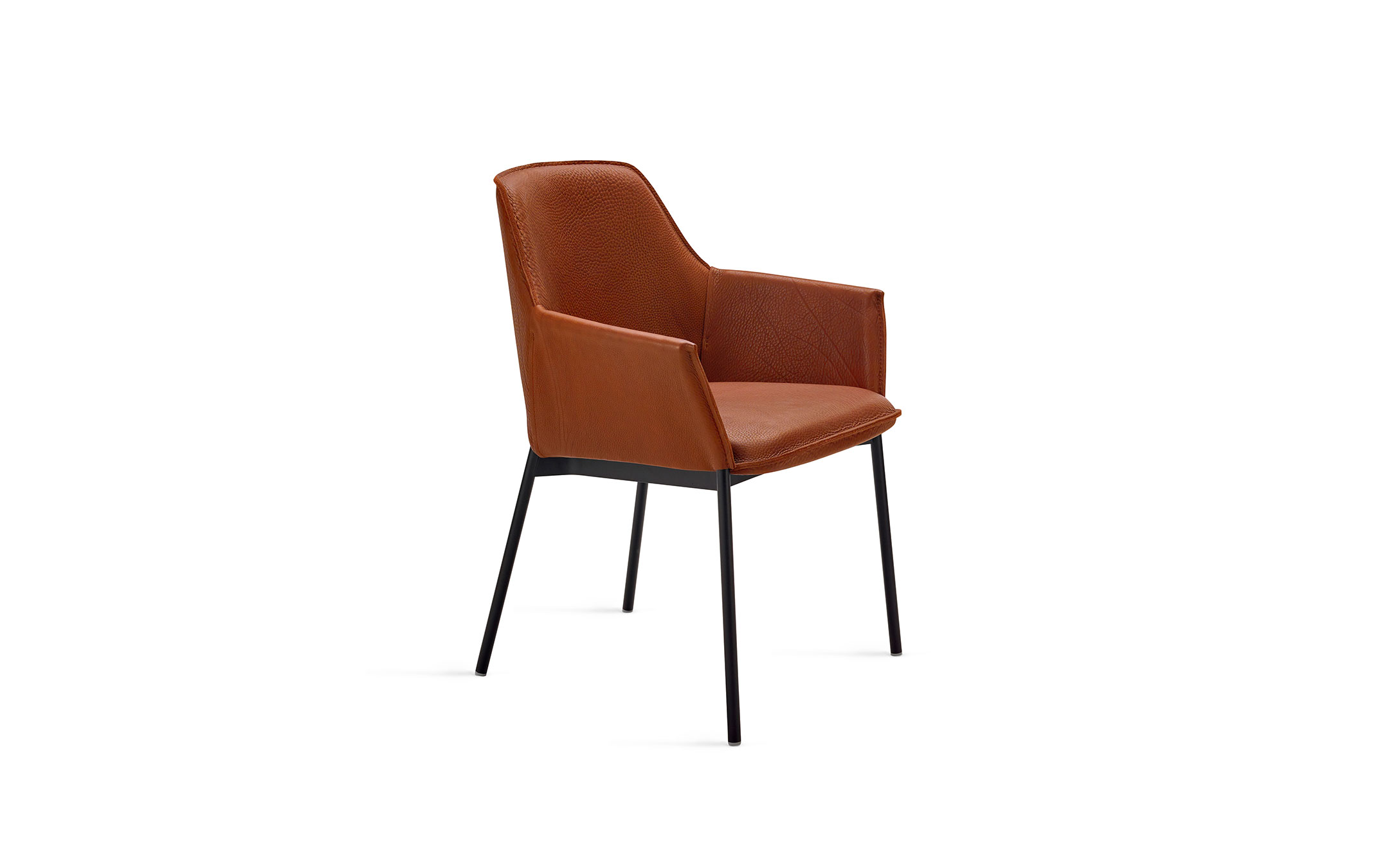 freifrau_2021_Grace_Armchair-High_1-3_ME001_Magnum-Cognac_front Platzhalter