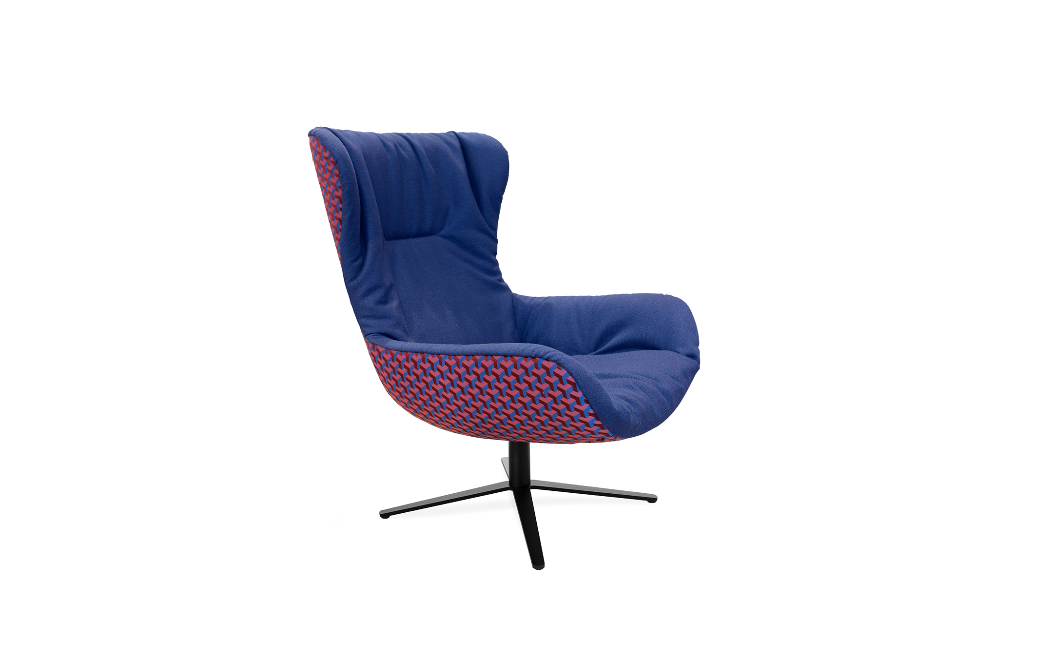 freifrau_2022_Leya_Wingback-Chair_2-3-1_ME001_Shake-Cobald_Ceramic-Myrtille_front Platzhalter