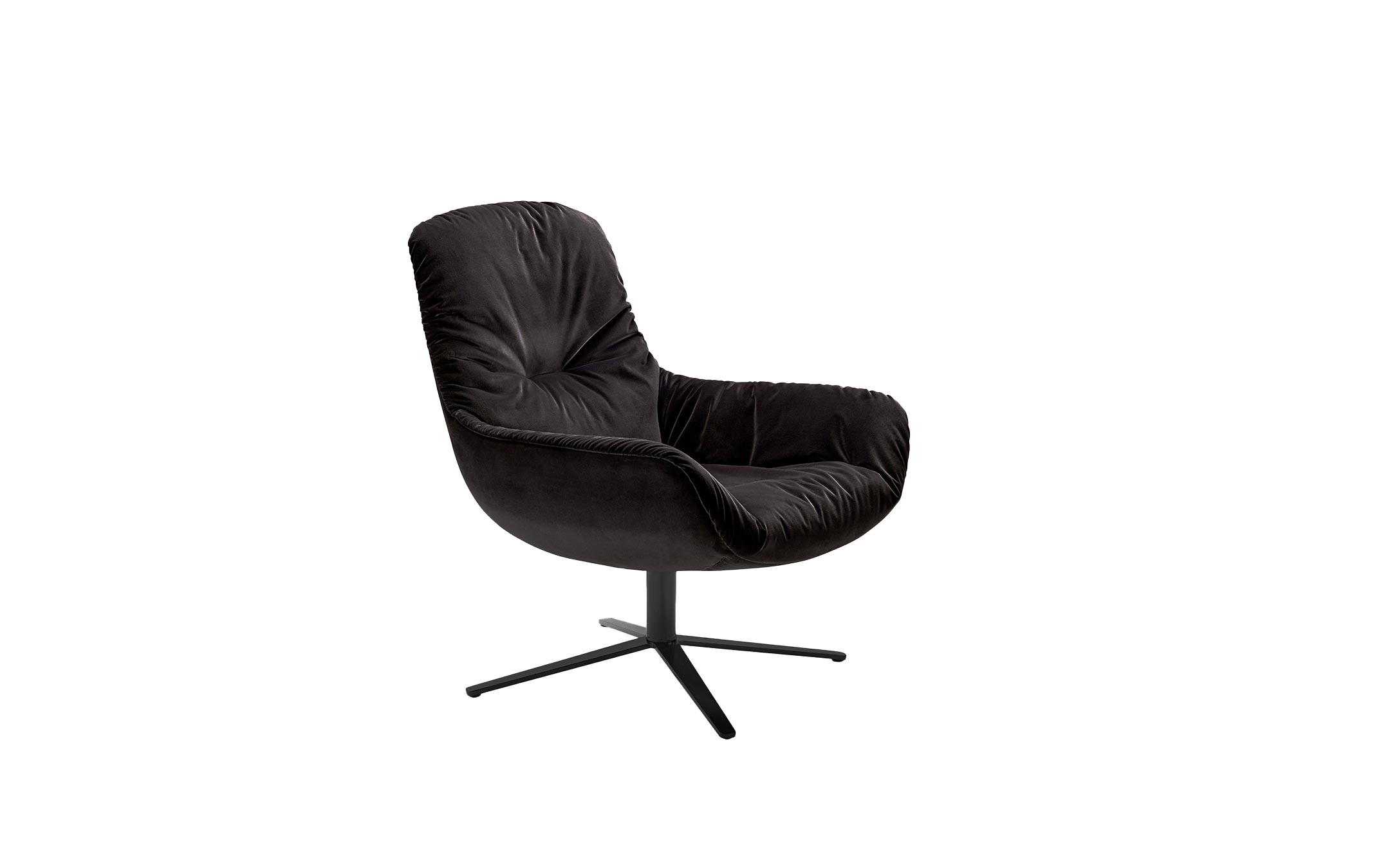 freifrau_2024_Leya_Lounge-Chair_2-3_ME001_Adamo-Fumo_front Platzhalter